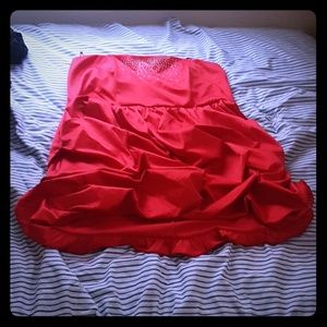 Red cocktail dress